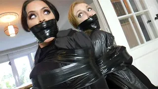 Emma & Alexa Red in: Those Agents in Black Almost Blow the Whistle... But Get Snatched, Bound & Silenced At the Last Moment! (Full Clip)