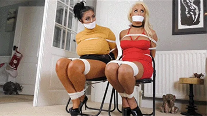 Lucy, Tara, Talia, Alexa, Yasmine & Brooke in: With Napkins Bound Tightly Over Their Mouths, They Were Hotly Silenced While Struggling in Their Chairs! (Full Spectacle)