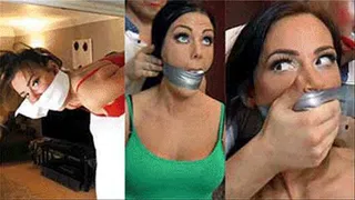 Lisa & Abbie in: Gorgeous Girl Representatives of Sinbad's Snoops Face Their Full Villainous Ultra-Restraint & Barrage of Tight Gag-Ups! (Complete Dual Scene)