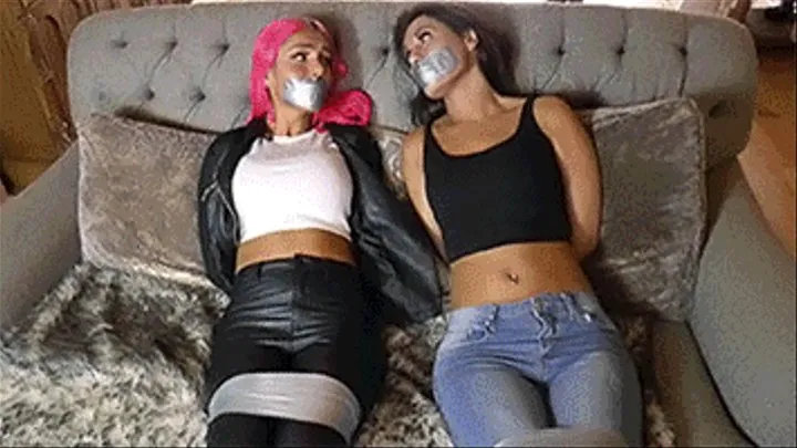 Pink & Jess West in: The ClubHouse Robbery Infiltration Caper: Tape That Trash Talker's Mouth Tight & Stash Them in There!