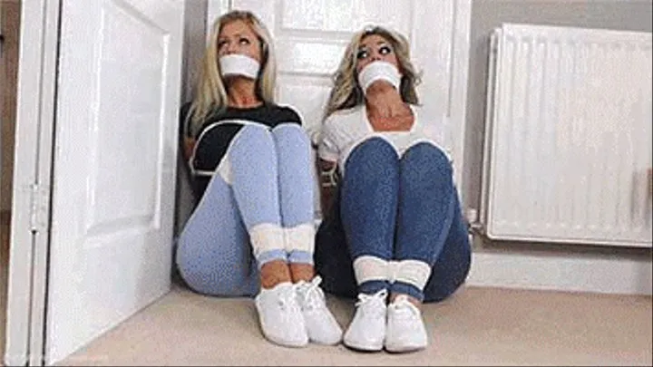 Kellie & Roxi in: Busty Parlour Captives Rage Rope-Secured & Tightly Stifled With Handkerchiefs! (Denim FlashBack)