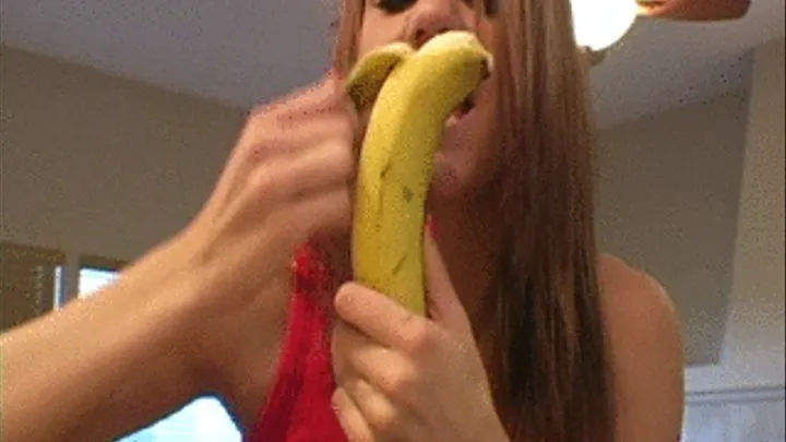 Addison Eating A Banana