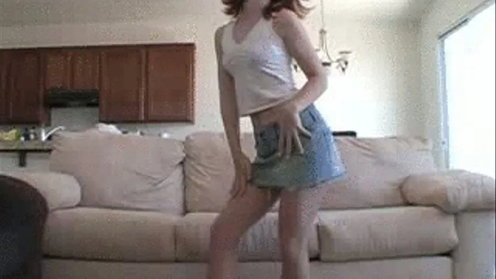 Anna Jean Skirt Striptease While Dancing