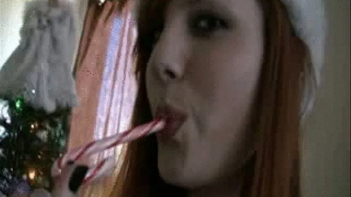 Nicci Candy Cane Sucking