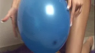 Addison Gets Off With A Blue Balloon