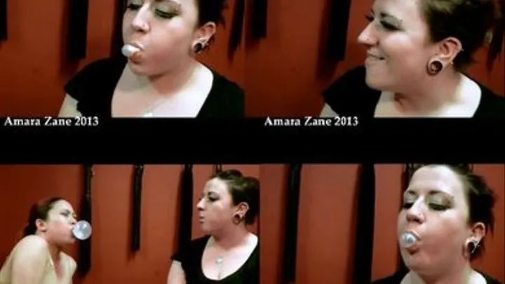 Amara and Jasmine Jade BubbleGum Blowing Contest- Part 1 (Two Pieces Each)