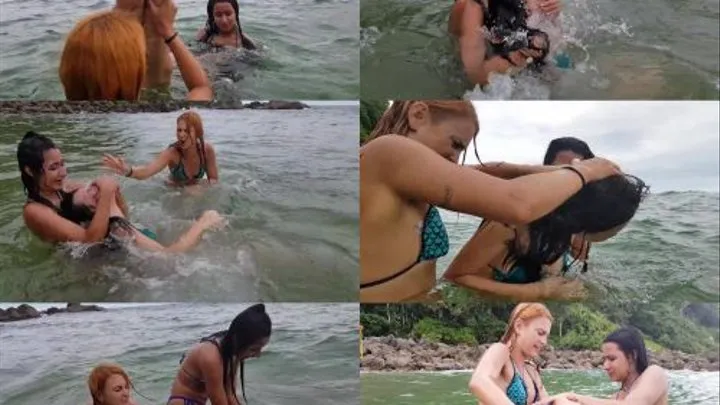 SUPER PRODUCTION - IN THE OCEAN UPSIDE DOWN! VOL # VOL 15 - TOP GIRLS PAMELA RED & MARCELA FRONT - CLIP 2 - never published - SUPER PRODUCTION MF