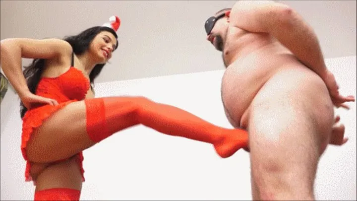 HAPPY CHRISTMAS STEP-DADDY - YOU WILL NOT NEED YOUR BALLS FOR THE NEXT YEAR! - BRUTAL BALLBUSTING