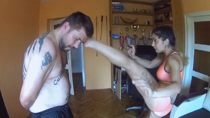 HARD THAI BOX TRAINING VLOG - MY REAL WORK OUT USING MY LOSER HUSBAND - HOME CAMERA FULL MOVIE