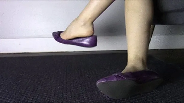 Restless Feet in Purple Flats