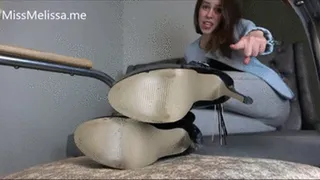 Blue Boots Sole Cleaning