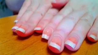 French Manicure Nail Tapping