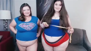 Hayden Is Too Fat For The Measuring Tape (BBWs measure, compare and fat chat)