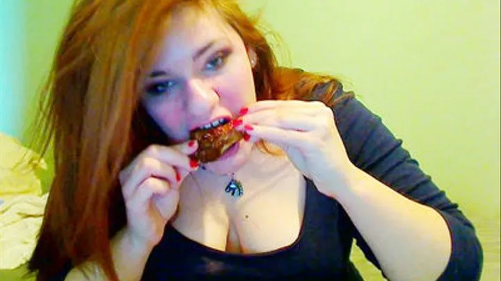 BBQ Chicken Wing Eating