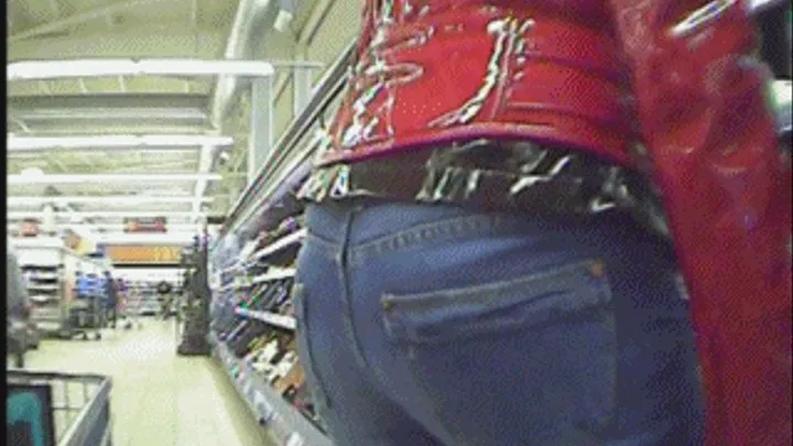 Supermarket in Thigh Boots & Tight Denim Jeans