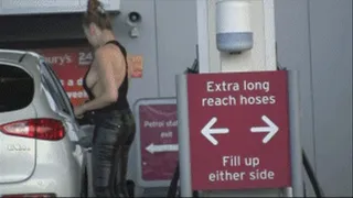 Shopping in Leather Pants & Sideboob Pt2