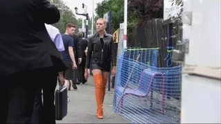 Orange Boots Lapsitting and Walking Pt2