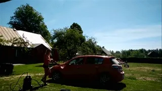 Car washing (blondes)