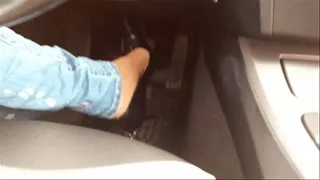 Dangling in car (high heels