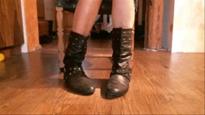 Destroying my boots (shoe and boot worship)