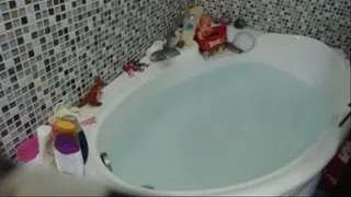 Hair washing dunking blowwing bubbles *custom* (underwater)