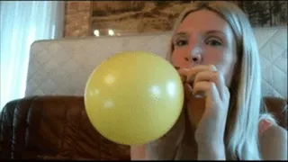 Scared to pop balloons.