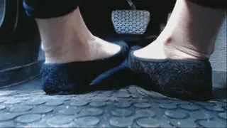 Dipping in car (ballet flats)