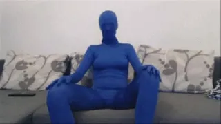 Masturbation in zentai *custom* (mask fetish)