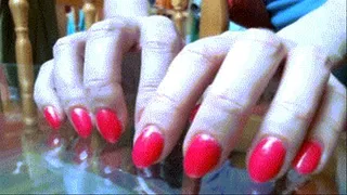 Tapping my sexy pink nails