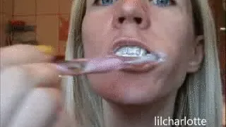 Brushing teeth