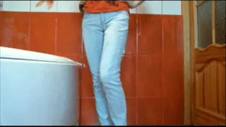 jeans wetting (wet & messy)