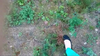 Climbing on the slope (slip fetish)