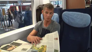 Crass number! Blowjob in the intercity express train PUBLIC