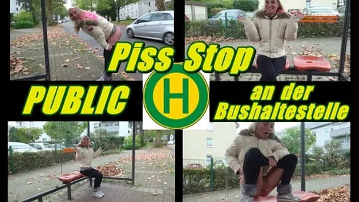 Piss Stop - Public at the Bus Stop