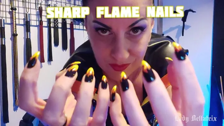 Sharp Flame Nails