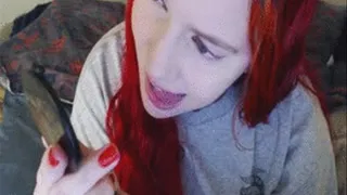 Red Lipstick - Mouth, Tongue, Fetish