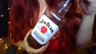 Drinking & Tit Tease - Fetish