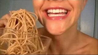 DEEP THROAT swallowed bowl of pasta