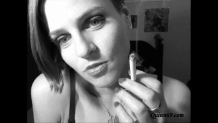 Smoking Eyes Mesmerize in Black and White