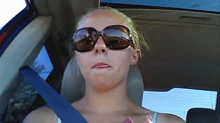 Ashley smoking in the car (Custom)