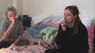 Ashley and her step-mom smoke together