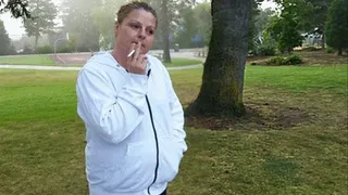 Smoking in the park