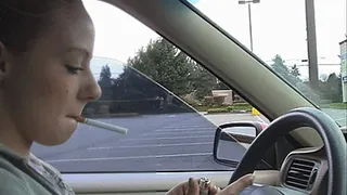 Custom Ashley driving and smoking