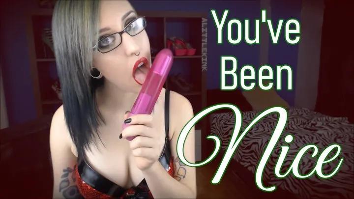 YOU'VE BEEN NICE - Remaster - Mrs Clause Roleplay - Christmas JOI Jerk Off Instruction Dildo Suck Strip Tease by Miss Faith Rae with Cum Countdown and Perfect Perky Tits - MKV