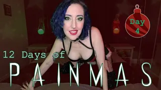 DAY 4 - 12 DAYS OF PAINMAS - Christmas CBT & Pain Play Slave Tasks by Miss Faith Rae with BDSM Instructions & Femdom POV