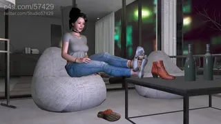 Small Sock Slave of an Asian Giantess