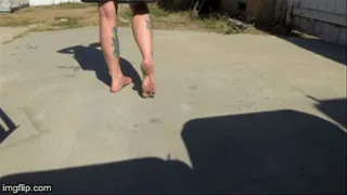 Dirty Barefoot Outside