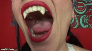 Mouth Exploration With Fangs
