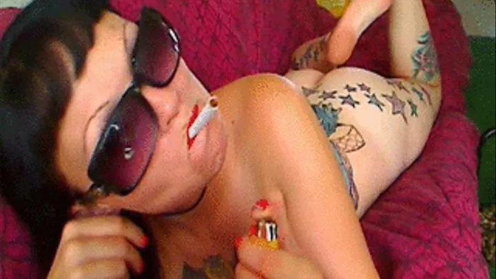 Sarah Smokes Nude and Talks About Smoking BJ's