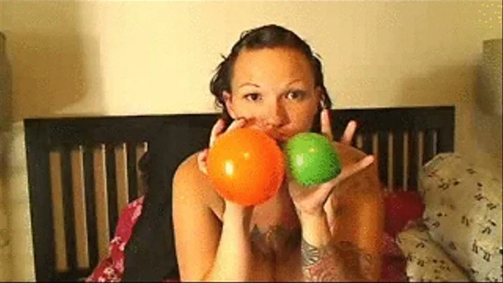 Sarah Blows Two Balloons at the Same Time